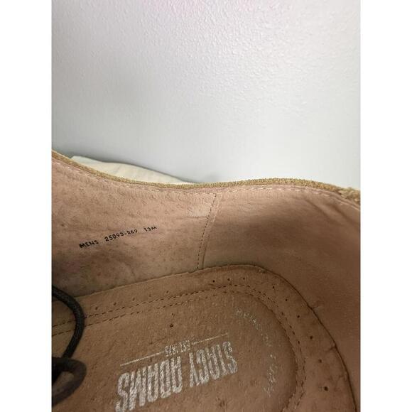 Stacy Adams Men's Cap Toe Dress Shoes  Size 13M Suede Sand - Picture 6 of 9